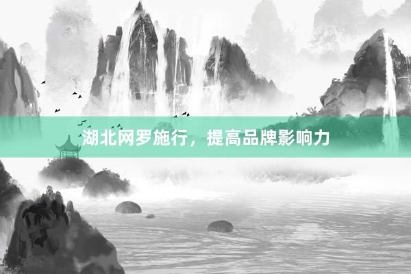 湖北网罗施行,提高品牌影响力